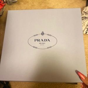 Prada platforms! So cute and comfy. Need to clean out my closet.